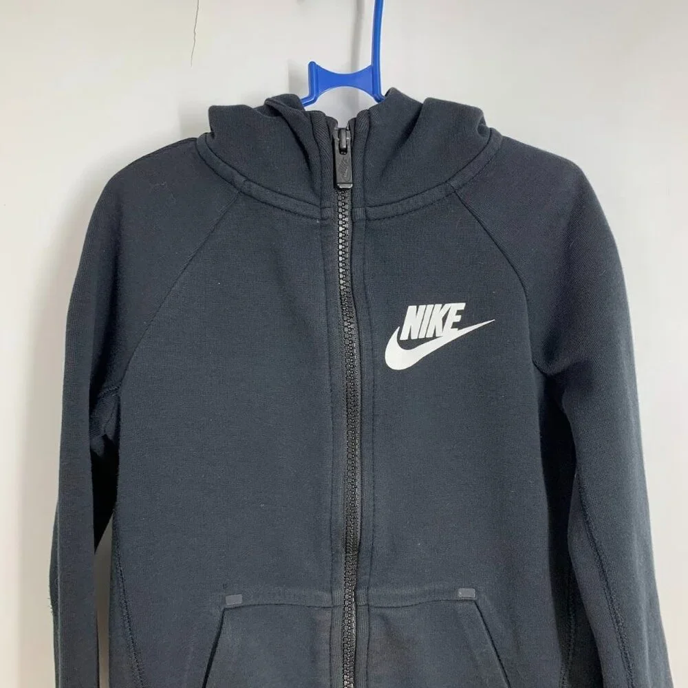 Nike Kids‎ Tech Fleece Full Zip Long Sleeve Hoodie Sweatshirt Size 4-5Y